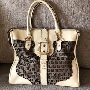 Fendi Large Buckle Travel / Shoulder Bag